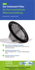 Der innovative Edelstahlfilter für Wohnraumlüftungen